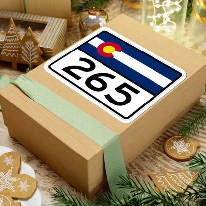 Colorado 265 wide (Colorado) (Road Sign) STICKER Vinyl Kiss-Cut Decal - The Sticker Space
