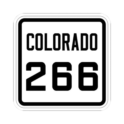 Colorado 266 1926 (Colorado) (Road Sign) STICKER Vinyl Kiss-Cut Decal 3 Inch White - The Sticker Space