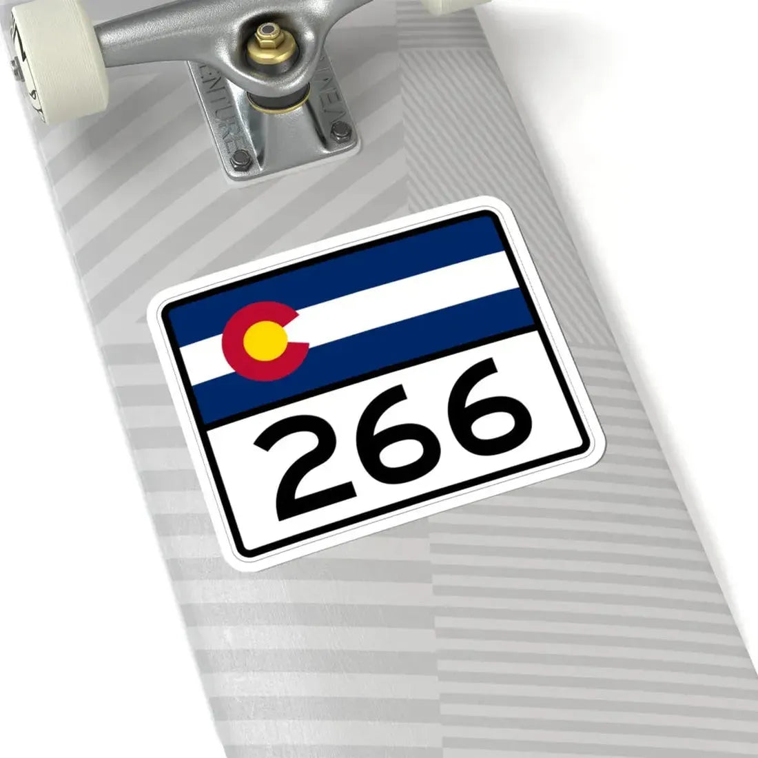 Colorado 266 wide (Colorado) (Road Sign) STICKER Vinyl Kiss-Cut Decal - The Sticker Space