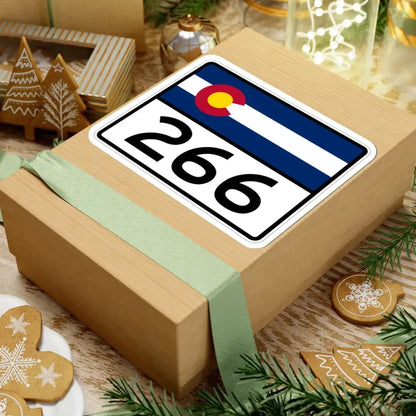 Colorado 266 wide (Colorado) (Road Sign) STICKER Vinyl Kiss-Cut Decal - The Sticker Space