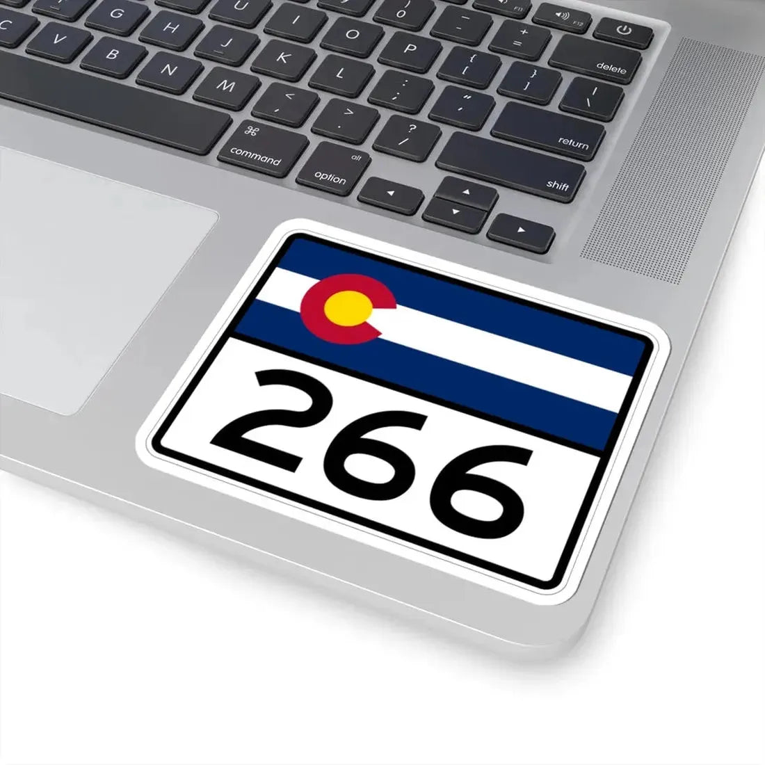 Colorado 266 wide (Colorado) (Road Sign) STICKER Vinyl Kiss-Cut Decal - The Sticker Space