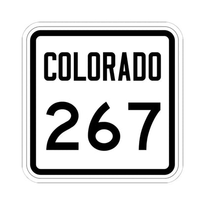 Colorado 267 1946 (Colorado) (Road Sign) STICKER Vinyl Kiss-Cut Decal 6 Inch White - The Sticker Space