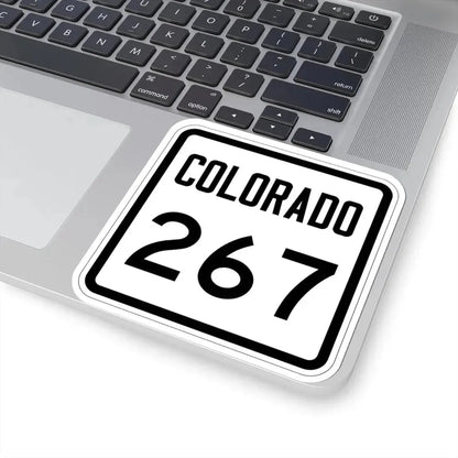 Colorado 267 1946 (Colorado) (Road Sign) STICKER Vinyl Kiss-Cut Decal - The Sticker Space