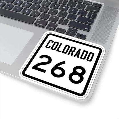 Colorado 268 1946 (Colorado) (Road Sign) STICKER Vinyl Kiss-Cut Decal - The Sticker Space