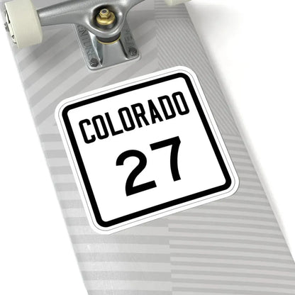 Colorado 27 1946 (Colorado) (Road Sign) STICKER Vinyl Kiss-Cut Decal - The Sticker Space