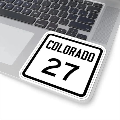 Colorado 27 1946 (Colorado) (Road Sign) STICKER Vinyl Kiss-Cut Decal - The Sticker Space