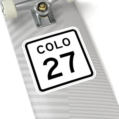 Colorado 27 1952 (Colorado) (Road Sign) STICKER Vinyl Kiss-Cut Decal - The Sticker Space