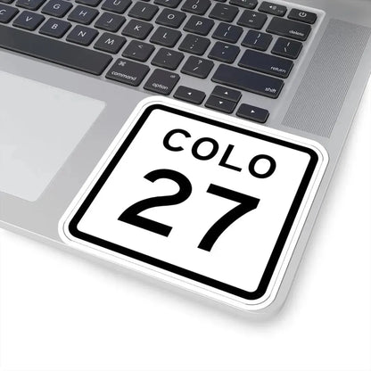 Colorado 27 1952 (Colorado) (Road Sign) STICKER Vinyl Kiss-Cut Decal - The Sticker Space
