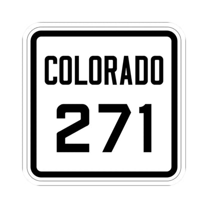 Colorado 271 1926 (Colorado) (Road Sign) STICKER Vinyl Kiss-Cut Decal 2 Inch White - The Sticker Space