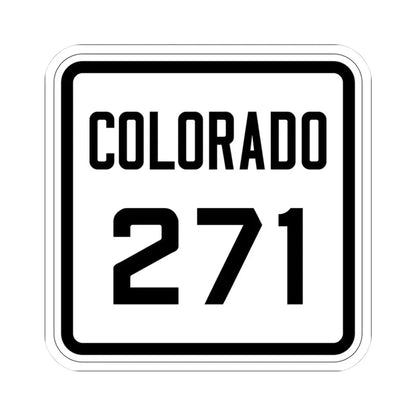Colorado 271 1926 (Colorado) (Road Sign) STICKER Vinyl Kiss-Cut Decal 3 Inch White - The Sticker Space