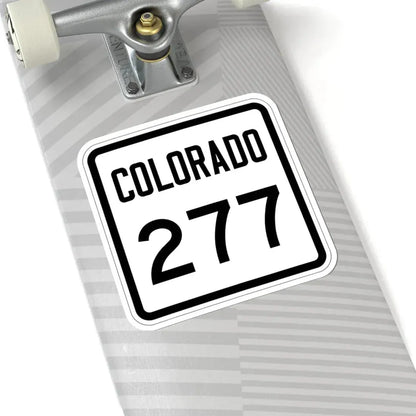 Colorado 277 1946 (Colorado) (Road Sign) STICKER Vinyl Kiss-Cut Decal - The Sticker Space