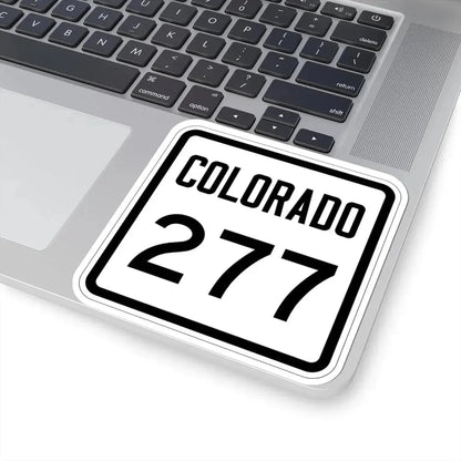 Colorado 277 1946 (Colorado) (Road Sign) STICKER Vinyl Kiss-Cut Decal - The Sticker Space