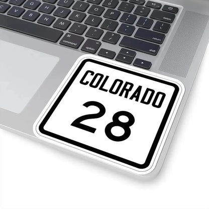 Colorado 28 1946 (Colorado) (Road Sign) STICKER Vinyl Kiss-Cut Decal - The Sticker Space