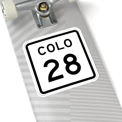 Colorado 28 1952 (Colorado) (Road Sign) STICKER Vinyl Kiss-Cut Decal - The Sticker Space