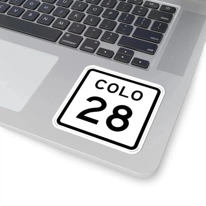 Colorado 28 1952 (Colorado) (Road Sign) STICKER Vinyl Kiss-Cut Decal - The Sticker Space
