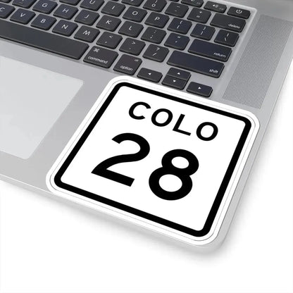 Colorado 28 1952 (Colorado) (Road Sign) STICKER Vinyl Kiss-Cut Decal - The Sticker Space