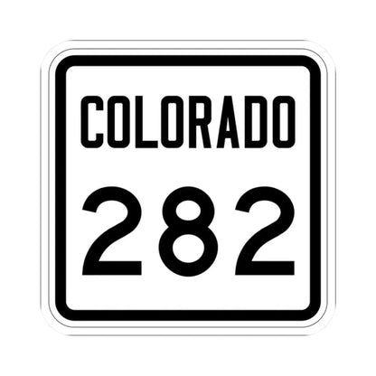 Colorado 282 1946 (Colorado) (Road Sign) STICKER Vinyl Kiss-Cut Decal 2 Inch White - The Sticker Space