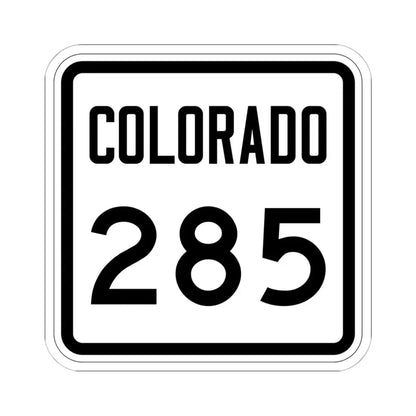 Colorado 285 1946 (Colorado) (Road Sign) STICKER Vinyl Kiss-Cut Decal 6 Inch White - The Sticker Space