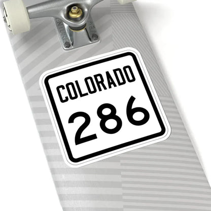 Colorado 286 1946 (Colorado) (Road Sign) STICKER Vinyl Kiss-Cut Decal - The Sticker Space