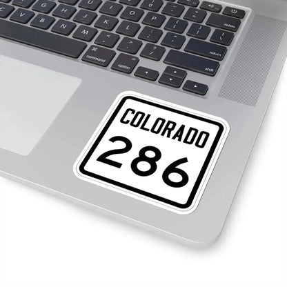 Colorado 286 1946 (Colorado) (Road Sign) STICKER Vinyl Kiss-Cut Decal - The Sticker Space