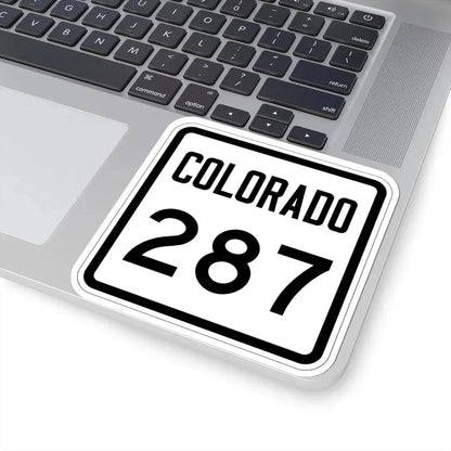 Colorado 287 1946 (Colorado) (Road Sign) STICKER Vinyl Kiss-Cut Decal - The Sticker Space