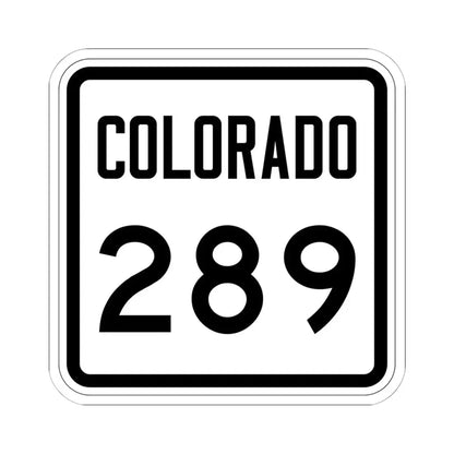 Colorado 289 1946 (Colorado) (Road Sign) STICKER Vinyl Kiss-Cut Decal 6 Inch White - The Sticker Space