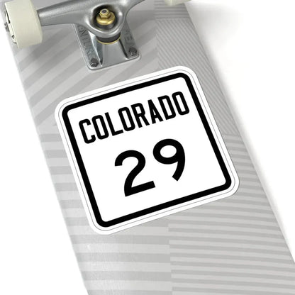 Colorado 29 1946 (Colorado) (Road Sign) STICKER Vinyl Kiss-Cut Decal - The Sticker Space