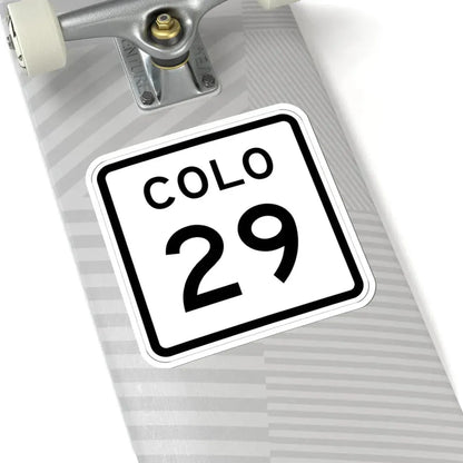 Colorado 29 1952 (Colorado) (Road Sign) STICKER Vinyl Kiss-Cut Decal - The Sticker Space