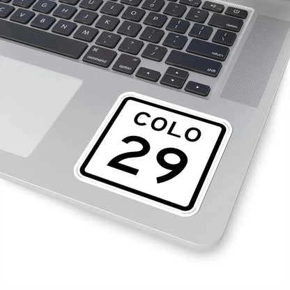 Colorado 29 1952 (Colorado) (Road Sign) STICKER Vinyl Kiss-Cut Decal - The Sticker Space