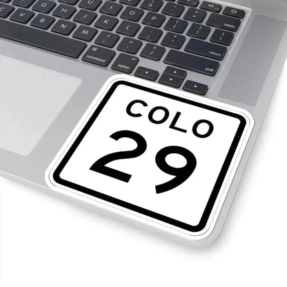 Colorado 29 1952 (Colorado) (Road Sign) STICKER Vinyl Kiss-Cut Decal - The Sticker Space