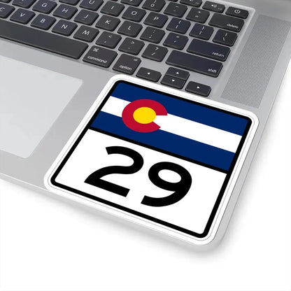 Colorado 29 (Colorado) (Road Sign) STICKER Vinyl Kiss-Cut Decal - The Sticker Space