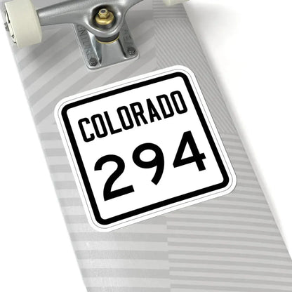 Colorado 294 1946 (Colorado) (Road Sign) STICKER Vinyl Kiss-Cut Decal - The Sticker Space