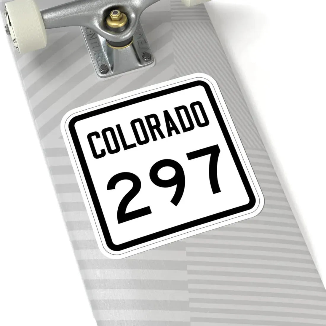 Colorado 297 1946 (Colorado) (Road Sign) STICKER Vinyl Kiss-Cut Decal - The Sticker Space