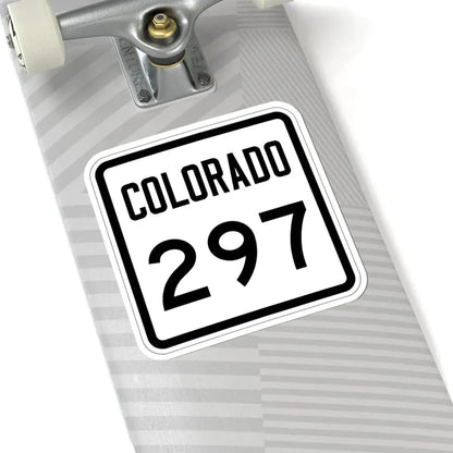 Colorado 297 1946 (Colorado) (Road Sign) STICKER Vinyl Kiss-Cut Decal - The Sticker Space