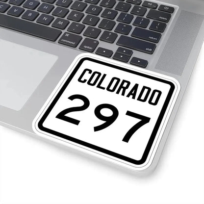 Colorado 297 1946 (Colorado) (Road Sign) STICKER Vinyl Kiss-Cut Decal - The Sticker Space