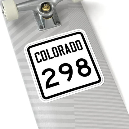 Colorado 298 1946 (Colorado) (Road Sign) STICKER Vinyl Kiss-Cut Decal - The Sticker Space