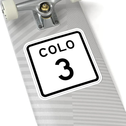 Colorado 3 1952 (Colorado) (Road Sign) STICKER Vinyl Kiss-Cut Decal - The Sticker Space