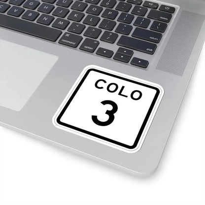 Colorado 3 1952 (Colorado) (Road Sign) STICKER Vinyl Kiss-Cut Decal - The Sticker Space