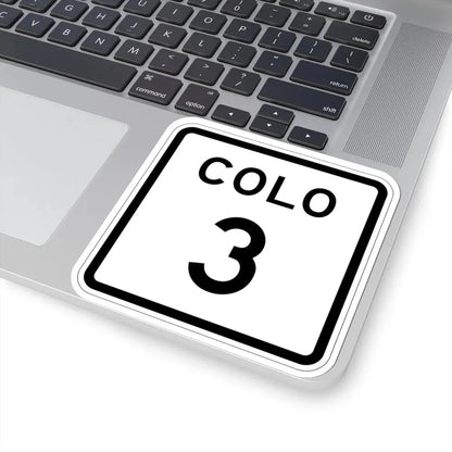 Colorado 3 1952 (Colorado) (Road Sign) STICKER Vinyl Kiss-Cut Decal - The Sticker Space
