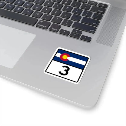 Colorado 3 (Colorado) (Road Sign) STICKER Vinyl Kiss-Cut Decal - The Sticker Space