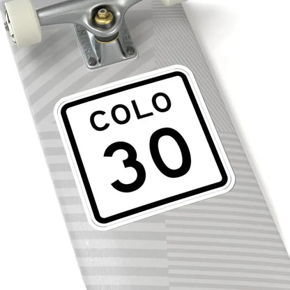 Colorado 30 1952 (Colorado) (Road Sign) STICKER Vinyl Kiss-Cut Decal - The Sticker Space
