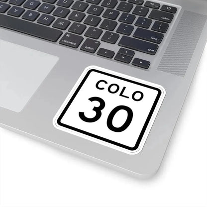 Colorado 30 1952 (Colorado) (Road Sign) STICKER Vinyl Kiss-Cut Decal - The Sticker Space