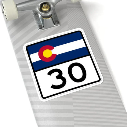 Colorado 30 (Colorado) (Road Sign) STICKER Vinyl Kiss-Cut Decal - The Sticker Space