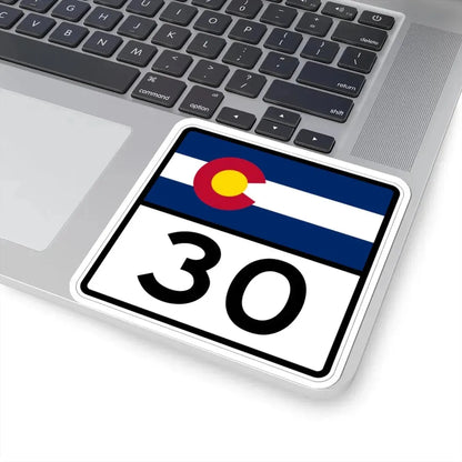 Colorado 30 (Colorado) (Road Sign) STICKER Vinyl Kiss-Cut Decal - The Sticker Space