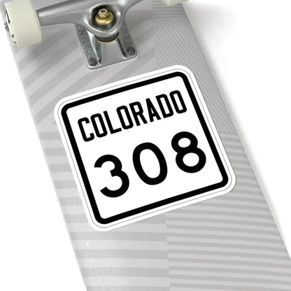 Colorado 308 1946 (Colorado) (Road Sign) STICKER Vinyl Kiss-Cut Decal - The Sticker Space