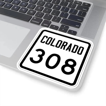 Colorado 308 1946 (Colorado) (Road Sign) STICKER Vinyl Kiss-Cut Decal - The Sticker Space