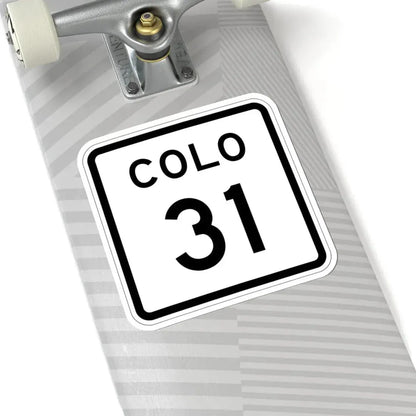 Colorado 31 1952 (Colorado) (Road Sign) STICKER Vinyl Kiss-Cut Decal - The Sticker Space