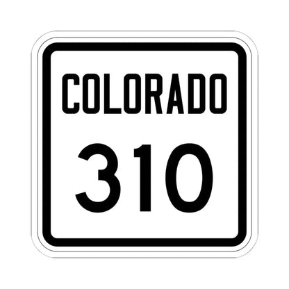 Colorado 310 1946 (Colorado) (Road Sign) STICKER Vinyl Kiss-Cut Decal 6 Inch White - The Sticker Space