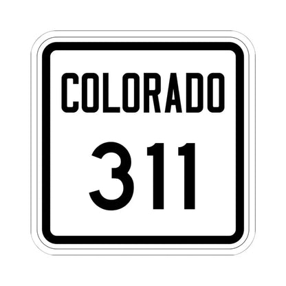 Colorado 311 1946 (Colorado) (Road Sign) STICKER Vinyl Kiss-Cut Decal 6 Inch White - The Sticker Space