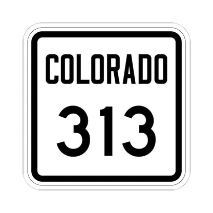 Colorado 313 1946 (Colorado) (Road Sign) STICKER Vinyl Kiss-Cut Decal 6 Inch White - The Sticker Space